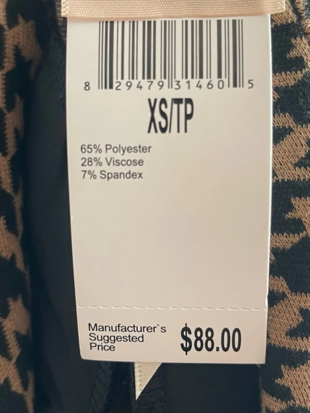 Philosophy Houndstooth Open Cardigan - Black & Camel - Picture 5 of 5